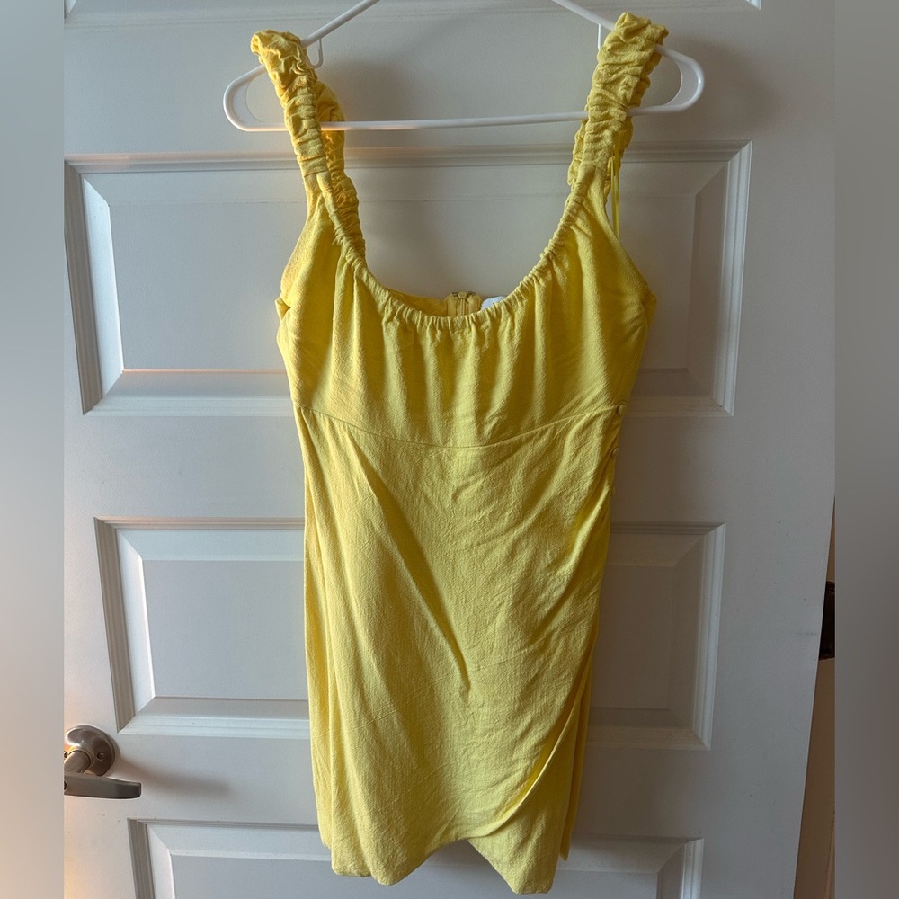 LUSH brand short / mini yellow dress, sleeveless